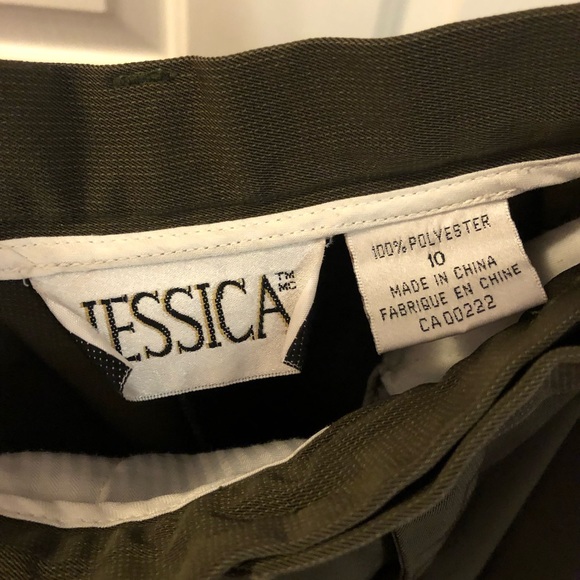 💫Vintage💫 JESSICA Pants, "Forest" Green, Size 10 - Picture 5 of 6